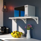 Prateleira Multiuso Branca Com Suporte | 100x20cm | Astra | K